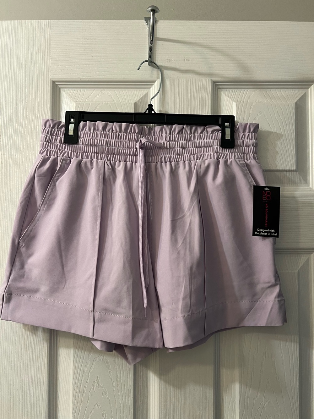 wonder nation Lavender Elastic Drawstring Athletic Shorts